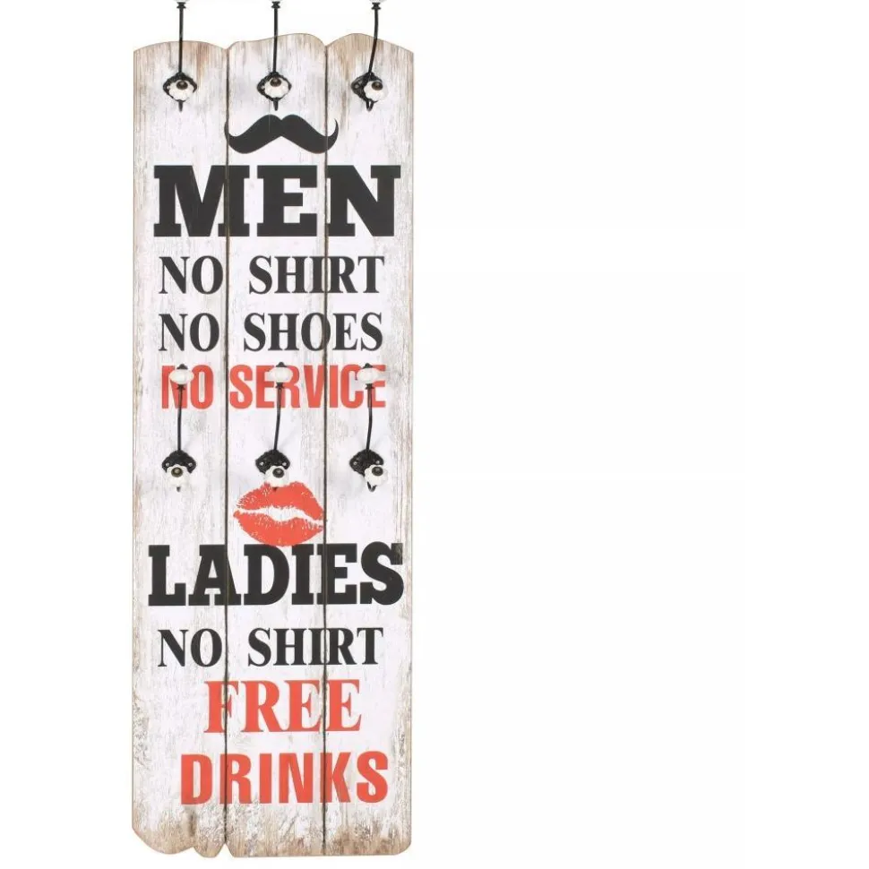 Seinänaulakko 6 koukulla men ladies 120x40 cm