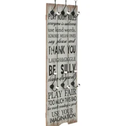 Seinänaulakko 6 koukulla thank you 120x40 cm
