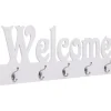 Seinänaulakko welcome valkoinen 74x29,5 cm