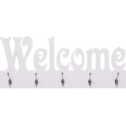 Seinänaulakko welcome valkoinen 74x29,5 cm