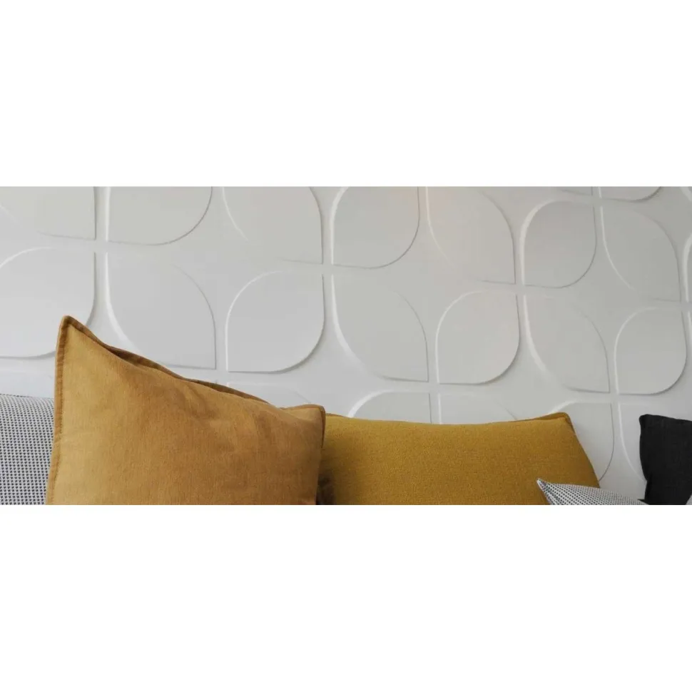 Seinäpaneeli WallArt 3D Sweeps 500x500 mm 12 kpl/pkt