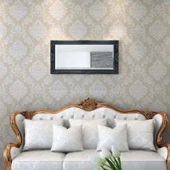Seinäpeili barokkityylinen 100x50 cm musta