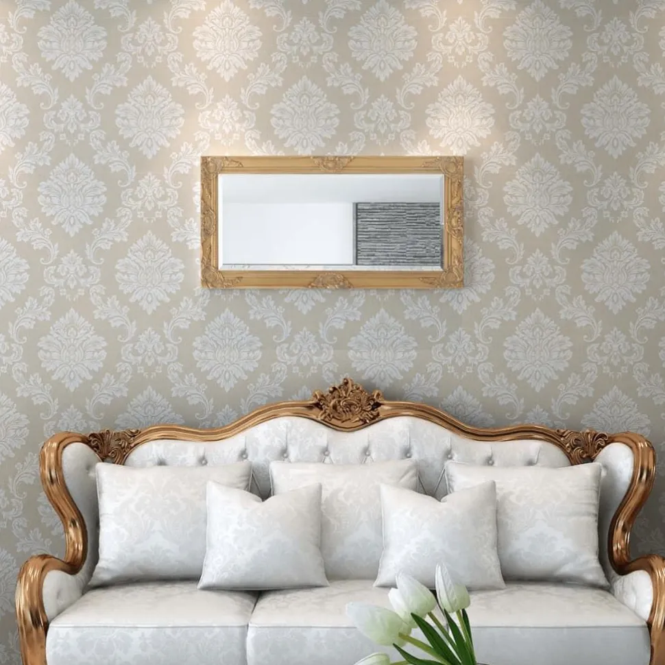 Seinäpeili barokkityylinen 100x50 cm kulta