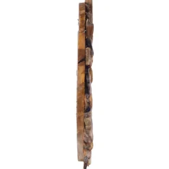 Seinäpeili 40cm tiikki pyöreä