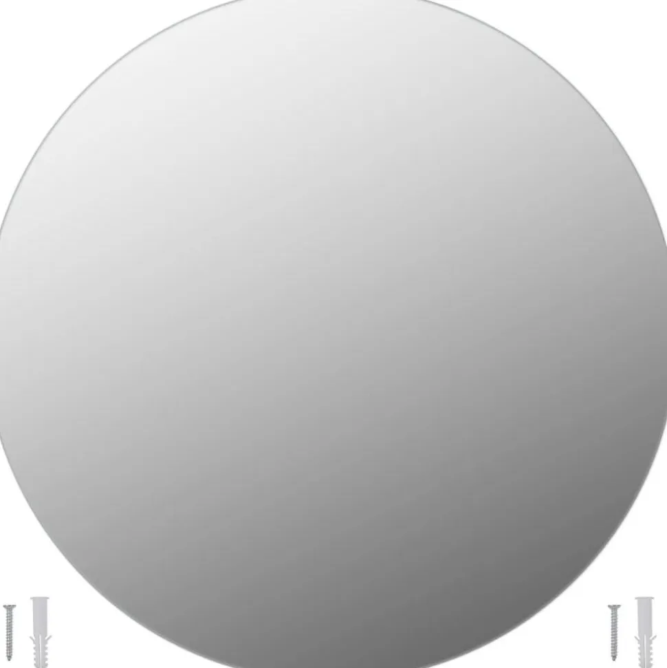 Seinäpeilit 2 kpl 70 cm pyöreä lasi