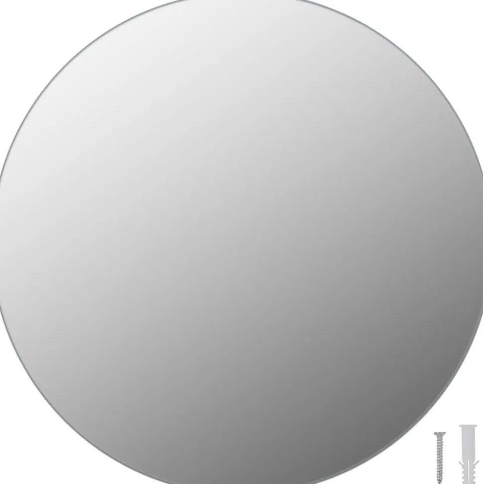 Seinäpeilit 2 kpl 40 cm pyöreä lasi