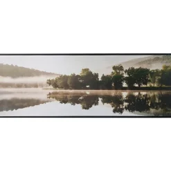 Seinätaulu Home4You WALLY 50x140 cm, sumu järvellä, beige