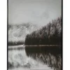 Seinätaulu Home4You WALLY 60x80 cm, luminen maisema, harmaa