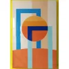 Seinätaulu Home4You WALLY 80x120 cm, abstrakti päivä, akryyli, monivärinen