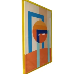 Seinätaulu Home4You WALLY 80x120 cm, abstrakti päivä, akryyli, monivärinen