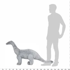Seisova leludinosaurus Brachiosaurus XXL plyysi harmaa