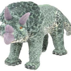 Seisova leludinosaurus Triceratops XXL plyysi vihreä