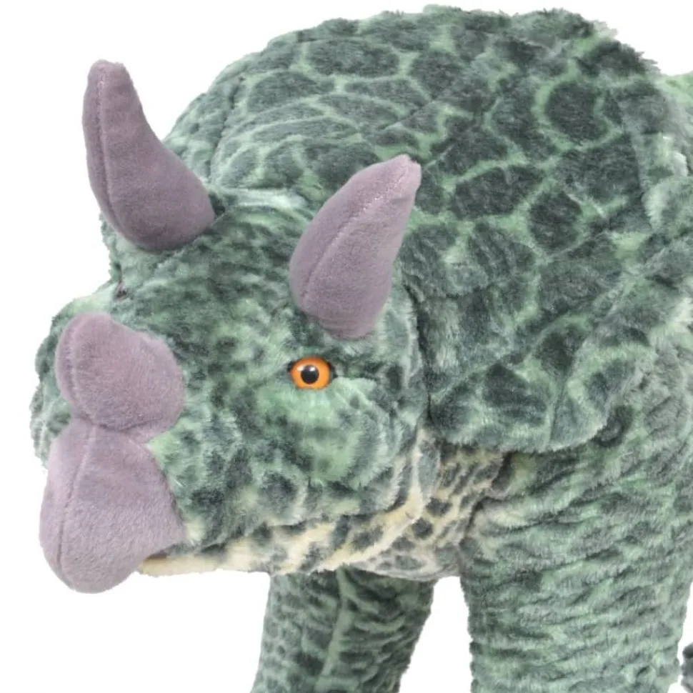 Seisova leludinosaurus Triceratops XXL plyysi vihreä