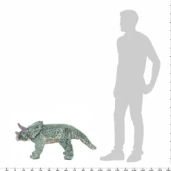 Seisova leludinosaurus Triceratops XXL plyysi vihreä