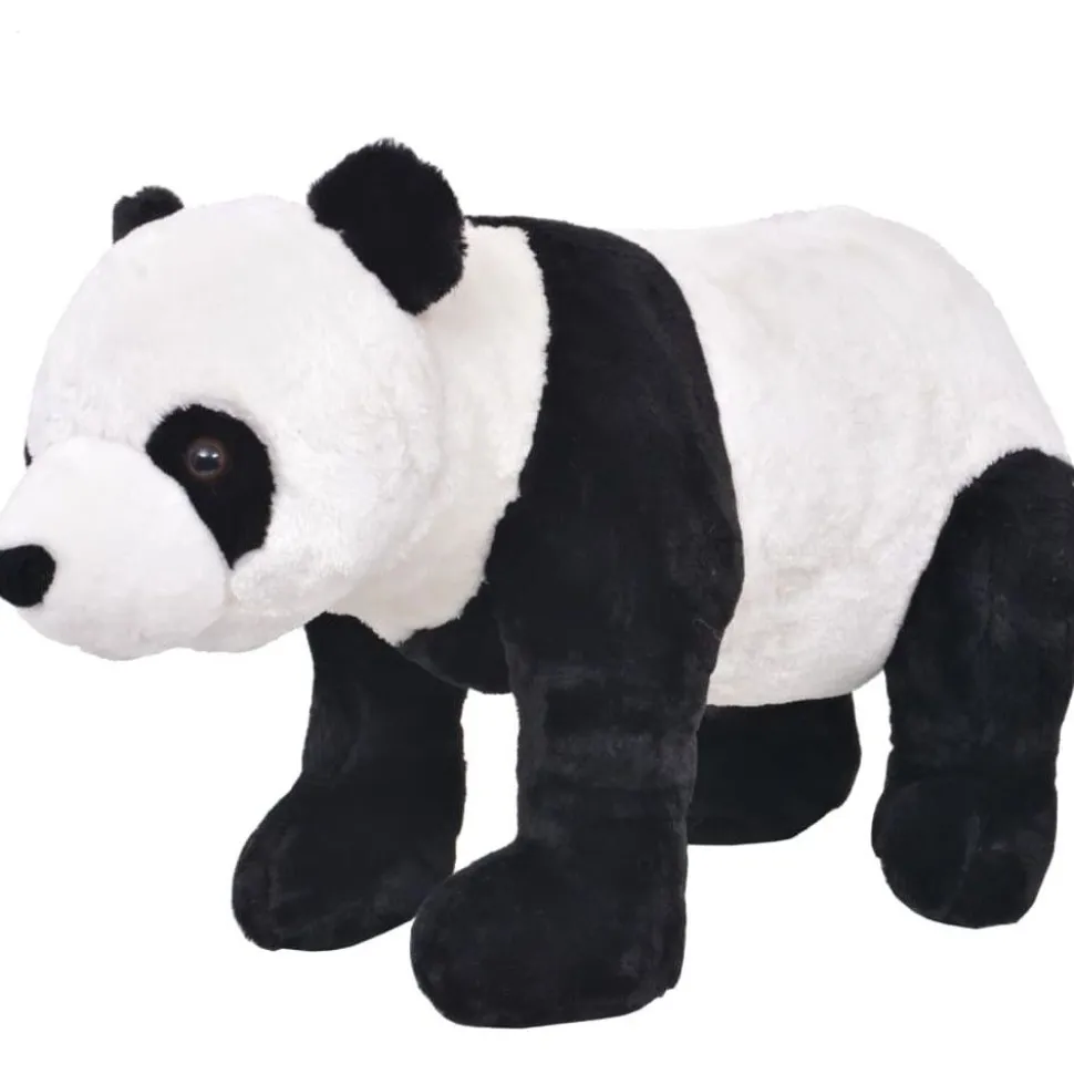 Seisova pehmolelu panda musta ja valkoinen XXL