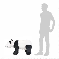 Seisova pehmolelu panda musta ja valkoinen XXL