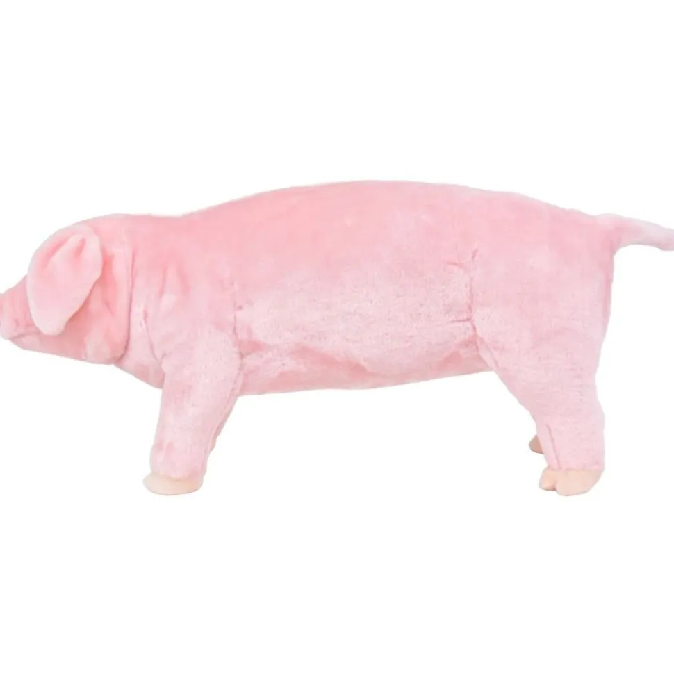 Seisova pehmolelu sika vaaleanpunainen XXL
