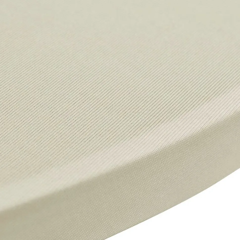 Seisovan pöydän päällyste 60cm kermanvärinen stretch 2kpl