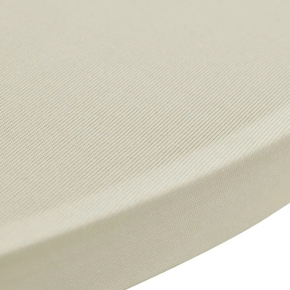 Seisovan pöydän päällyste 70cm kermanvärinen stretch 2kpl