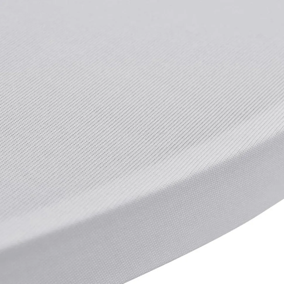 Seisovan pöydän päällyste 70 cm valkoinen stretch 2 kpl