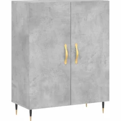 Senkki betoninharmaa 69,5x34x90 cm tekninen puu (27704)