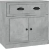 Senkki betoninharmaa 70x35,5x67,5 cm tekninen puu (16428)