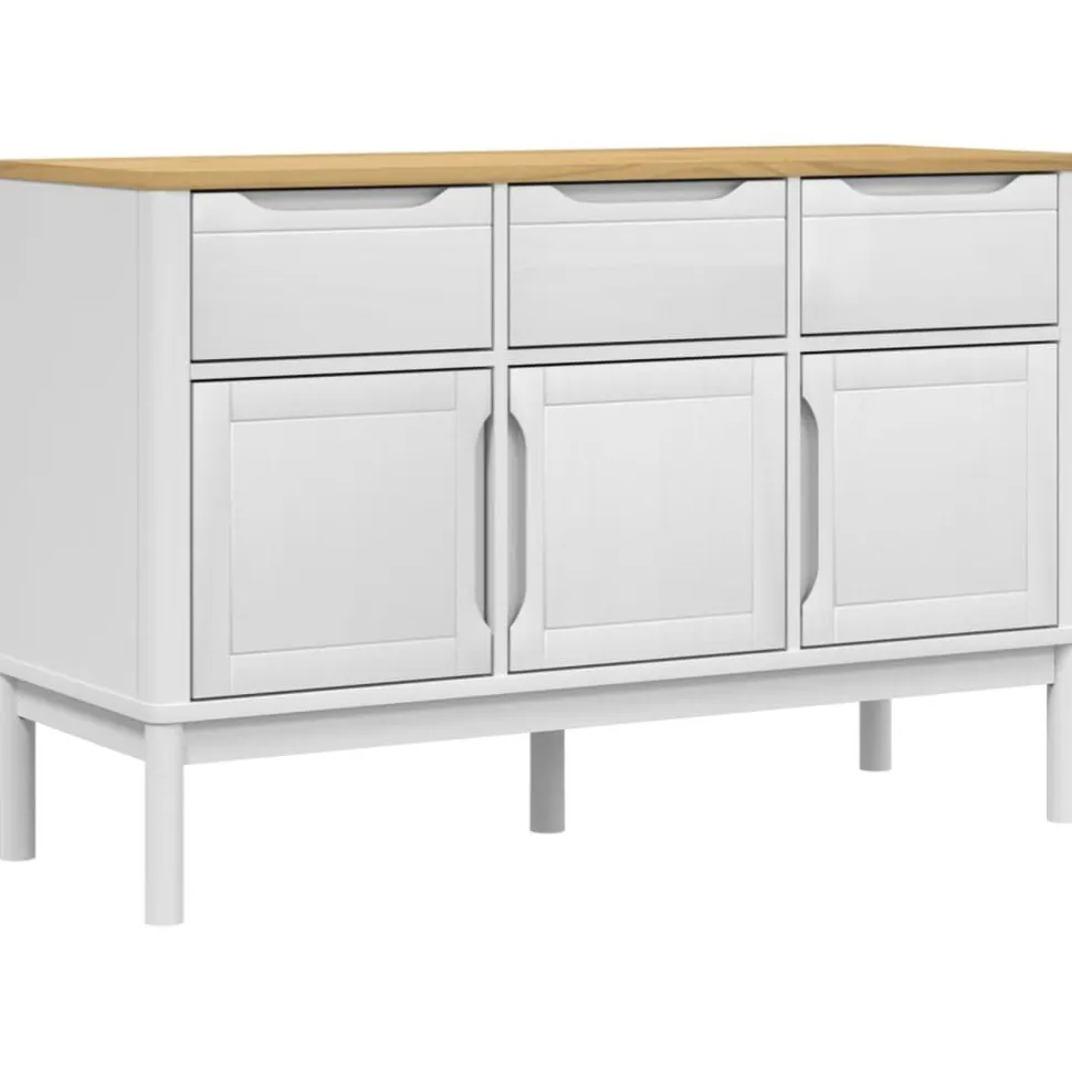 Senkki FLORO valkoinen 114x43x74 cm täysi mänty (74024)
