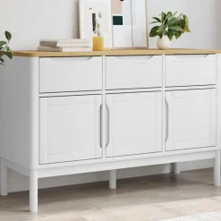 Senkki FLORO valkoinen 114x43x74 cm täysi mänty (74024)