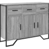 Senkki harmaa Sonoma 97x32,5x74,5 cm tekninen puu (48562)