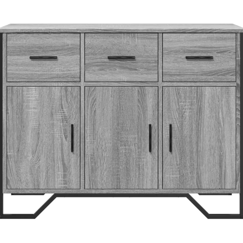 Senkki harmaa Sonoma 97x32,5x74,5 cm tekninen puu (48562)