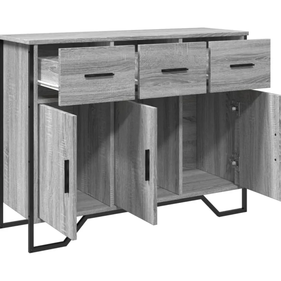 Senkki harmaa Sonoma 97x32,5x74,5 cm tekninen puu (48562)