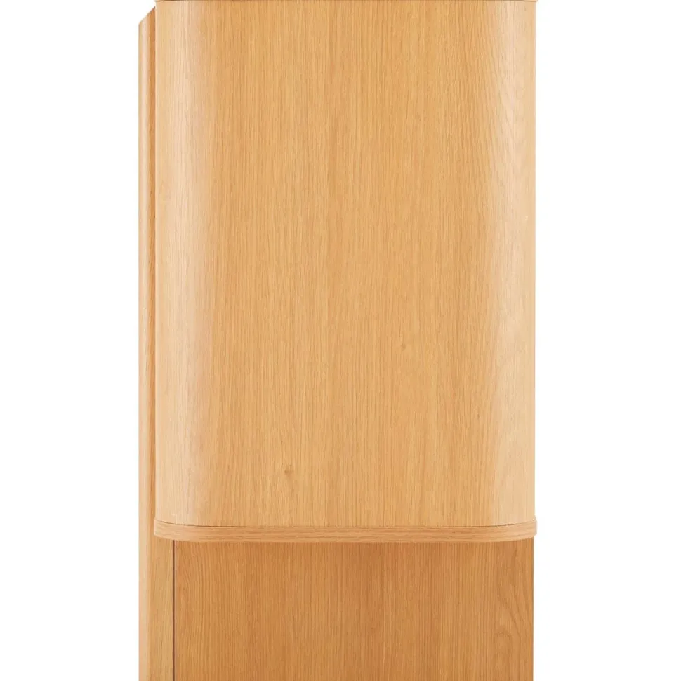 Senkki Home4You MORBEN 202,5x42xK75 cm, tammikoristeinen melamiini, beige