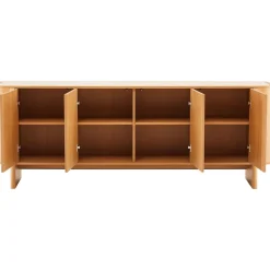 Senkki Home4You MORBEN 202,5x42xK75 cm, tammikoristeinen melamiini, beige