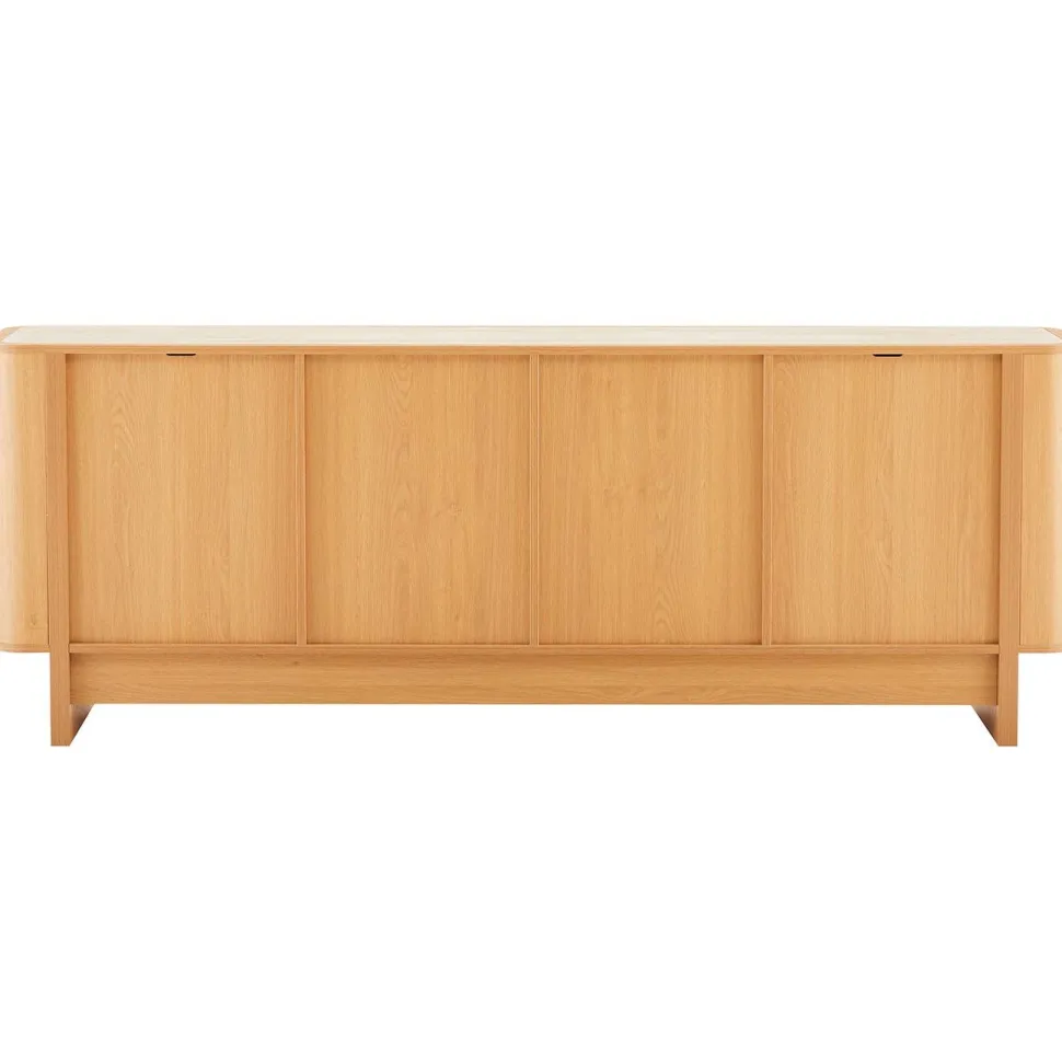 Senkki Home4You MORBEN 202,5x42xK75 cm, tammikoristeinen melamiini, beige