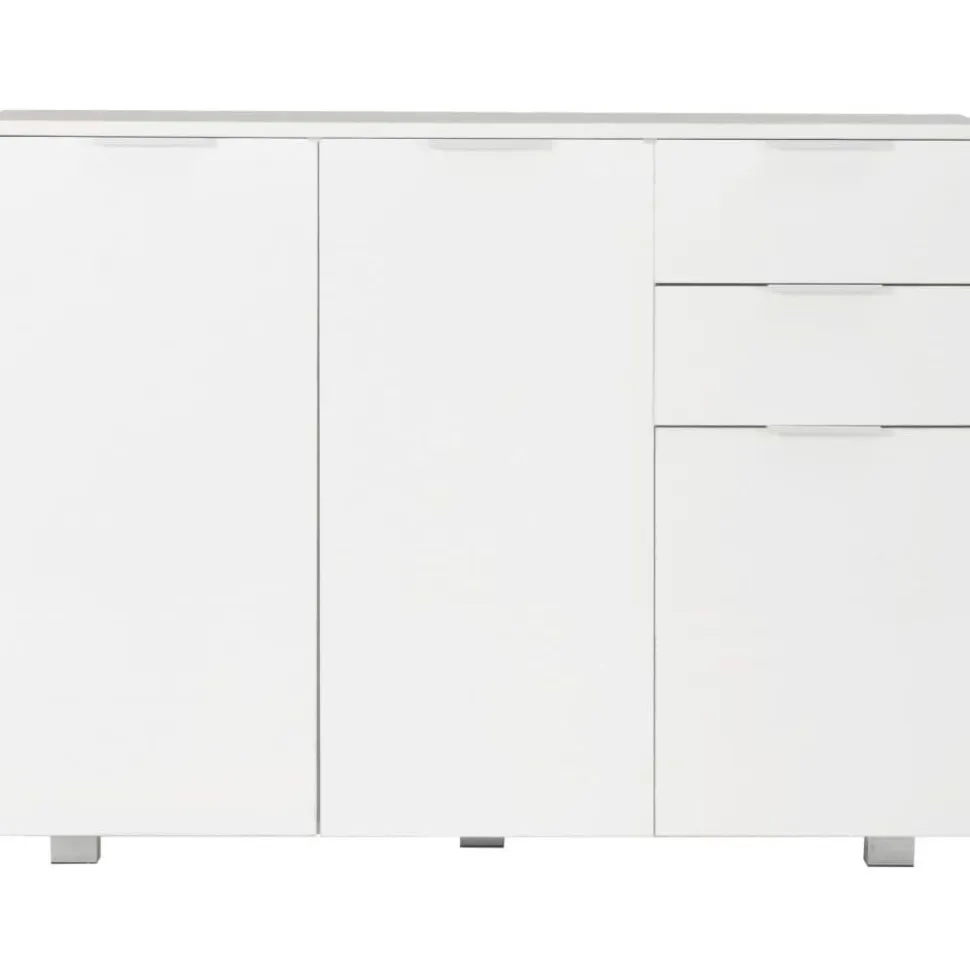 Senkki korkeakiilto valkoinen 107x35x80 cm