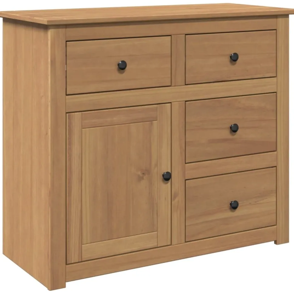 Senkki laatikoilla Panama 93x40x80 cm täysi mänty (16384)