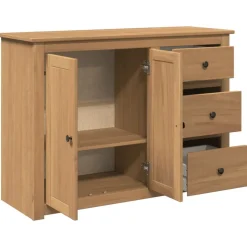 Senkki laatikoilla Panama 112x40x80 cm täysi mänty (16385)