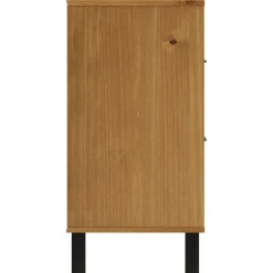 Senkki lasiovella FLAM 80x40x80 cm täysi mänty (57826)
