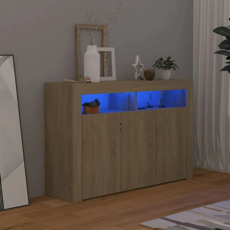 Senkki LED-valoilla, eri kokoja ja värejä