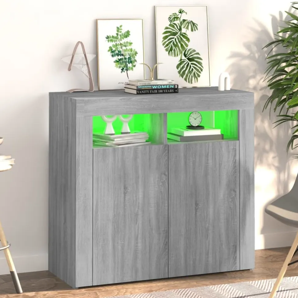 Senkki LED-valoilla, eri kokoja ja värejä