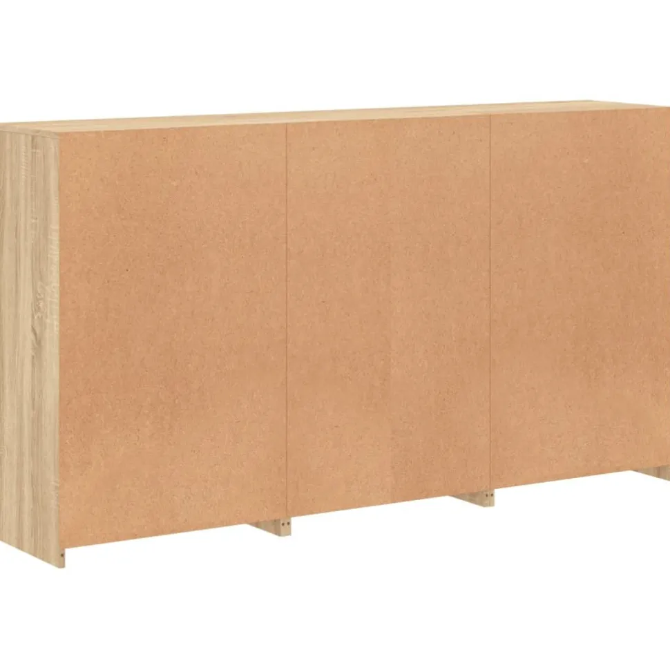 Senkki LED-valoilla Sonoma-tammi 181,5x37x100 cm (09179)