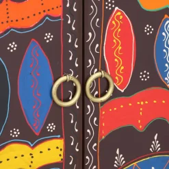 Senkki Monivärinen 50x35x60 Massiivipuu akaasia (16498)
