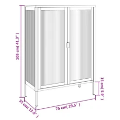 Senkki musta 75x35x105 cm lasi ja teräs (53003)