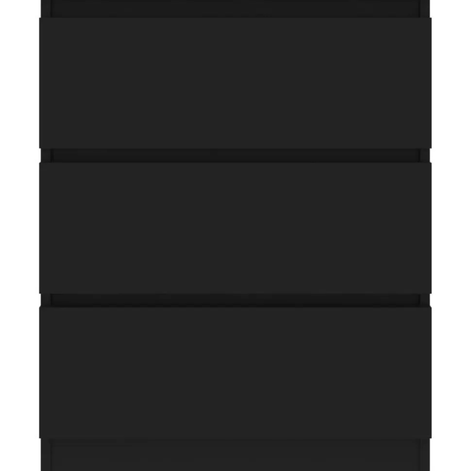 Senkki musta 60x35x76 cm lastulevy