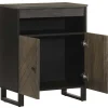 Senkki musta 60x33x75 cm massiivipuu mango (17709)