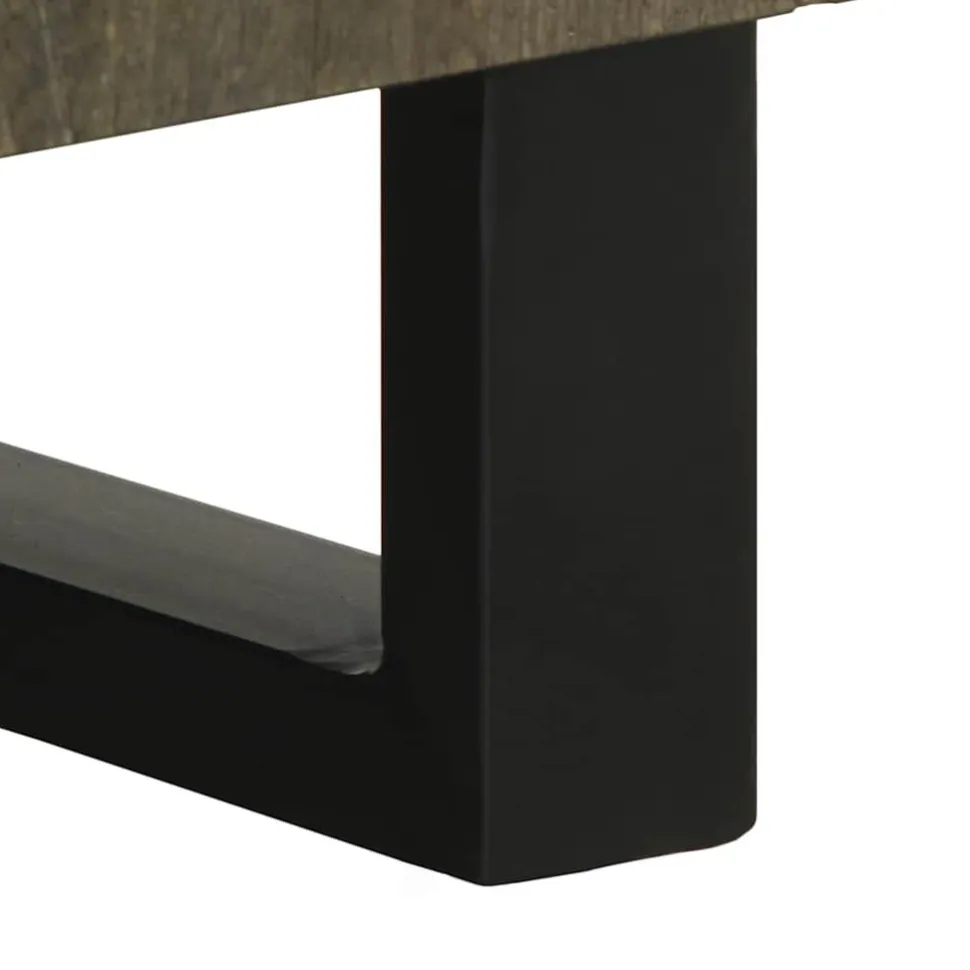 Senkki musta 60x33x75 cm massiivipuu mango (17709)