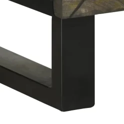Senkki Musta 40x33x75 cm Massiivipuu Mango (17707)