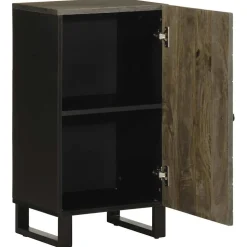 Senkki Musta 40x33x75 cm Massiivipuu Mango (17708)