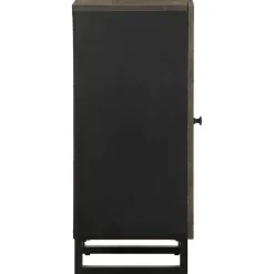 Senkki Musta 40x33x75 cm Massiivipuu Mango (17708)