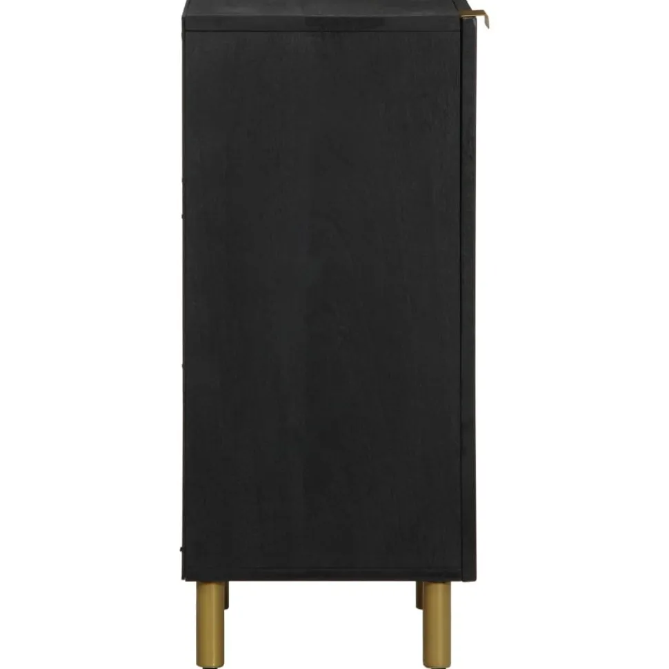 Senkki musta 40x33x75 cm tekninen puu (17672)